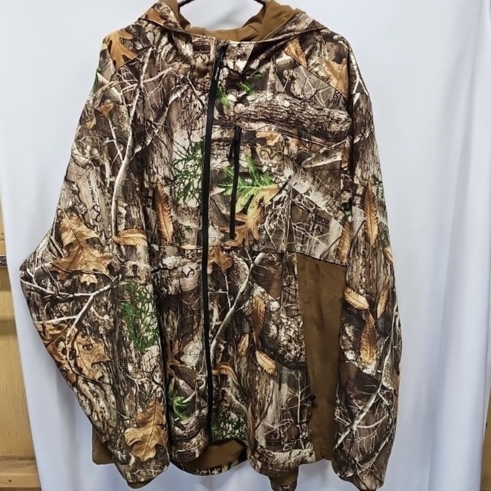 Realtree Edge Scent-Factor Camo Hunting Jacket Mens 3XL Coffee Liqueur‎ WJ10042